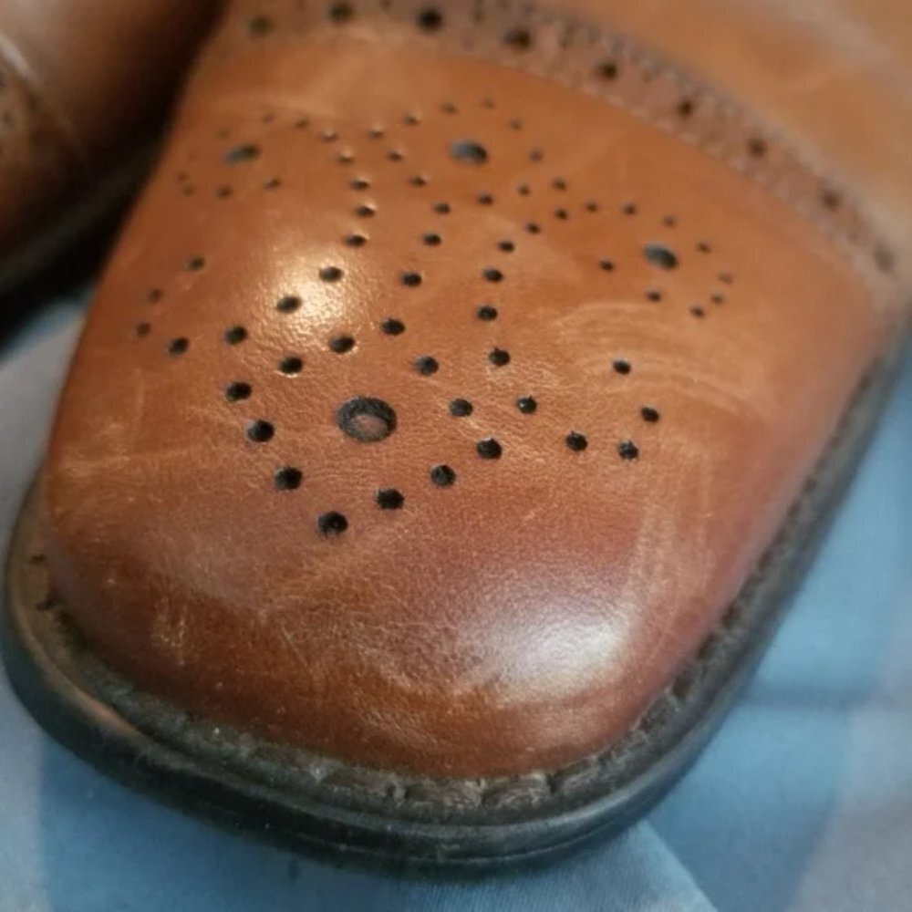 Johnston & Murphy Conard Men's Tan Leather Wingti… - image 7